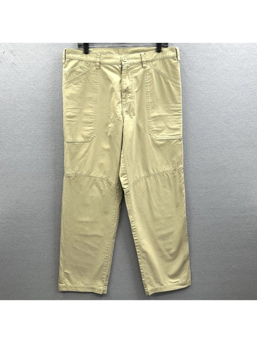 Patagonia Mens 34x30 Stand Up Pants Khaki Heavy Canvas Organic Cotton Workwear